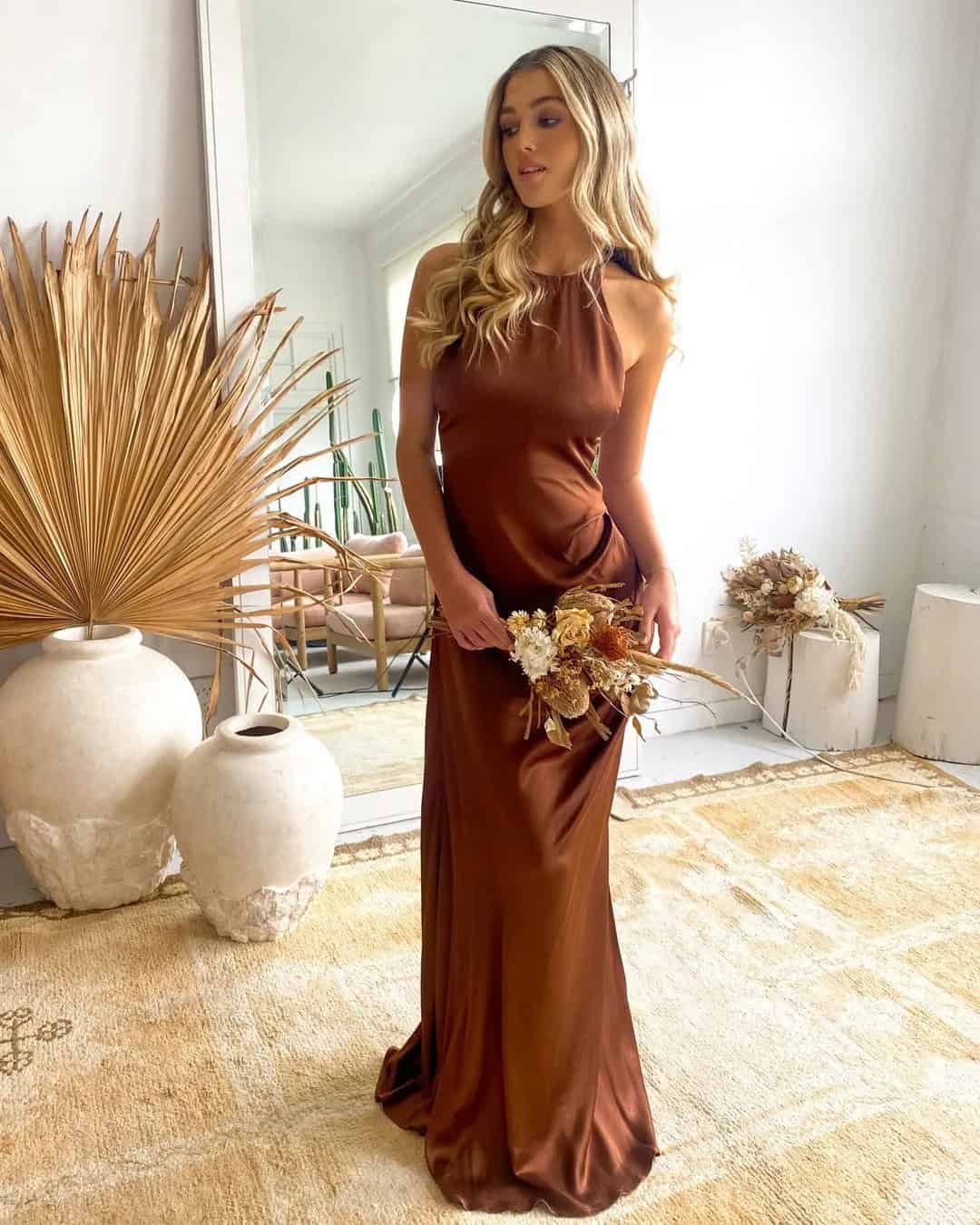 Cinnamon Wedding Guest Dress Ideas