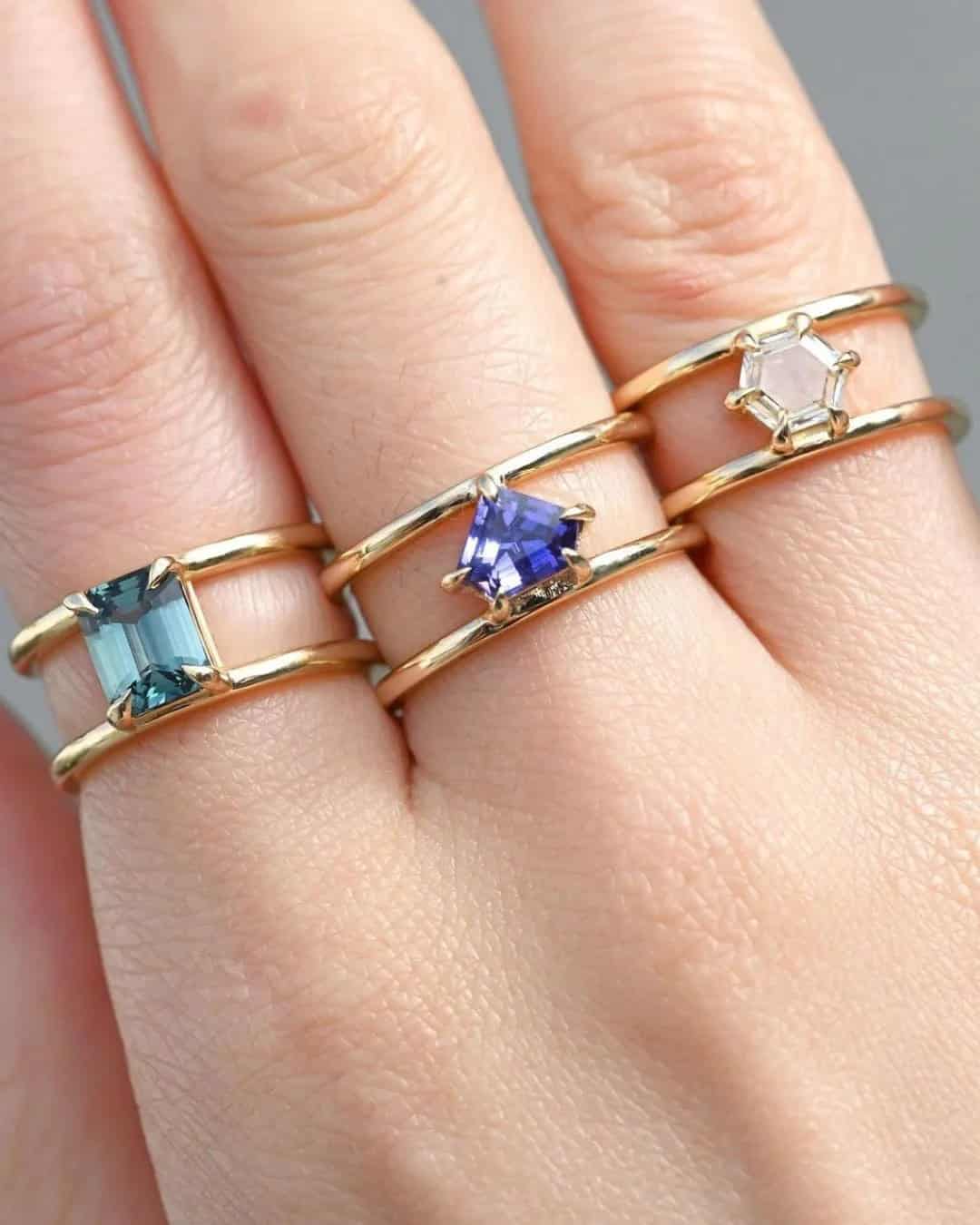 Double-Banded Engagement Rings