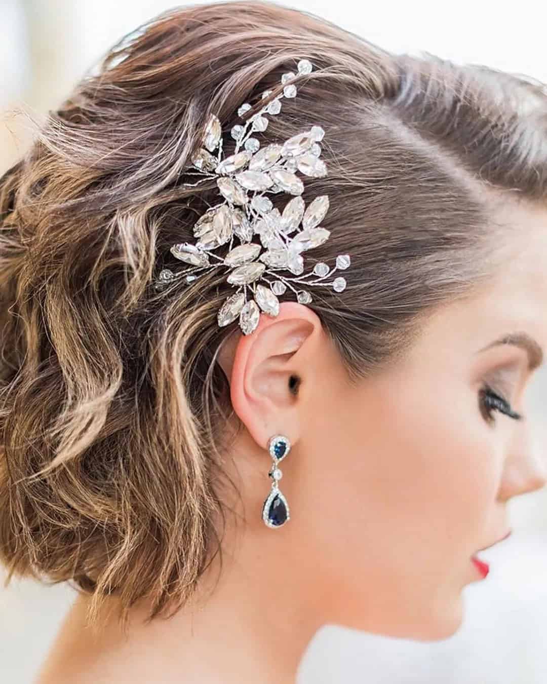 Wedding Hairstyles For Short Curly Hair