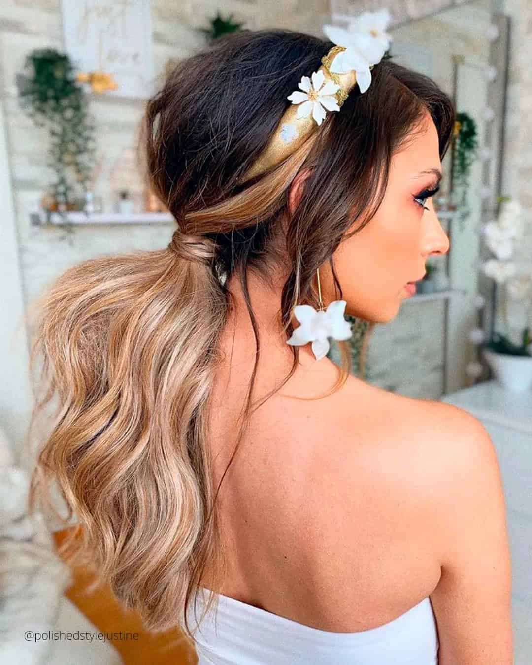 Easy Wedding Ponytail Hairstyles