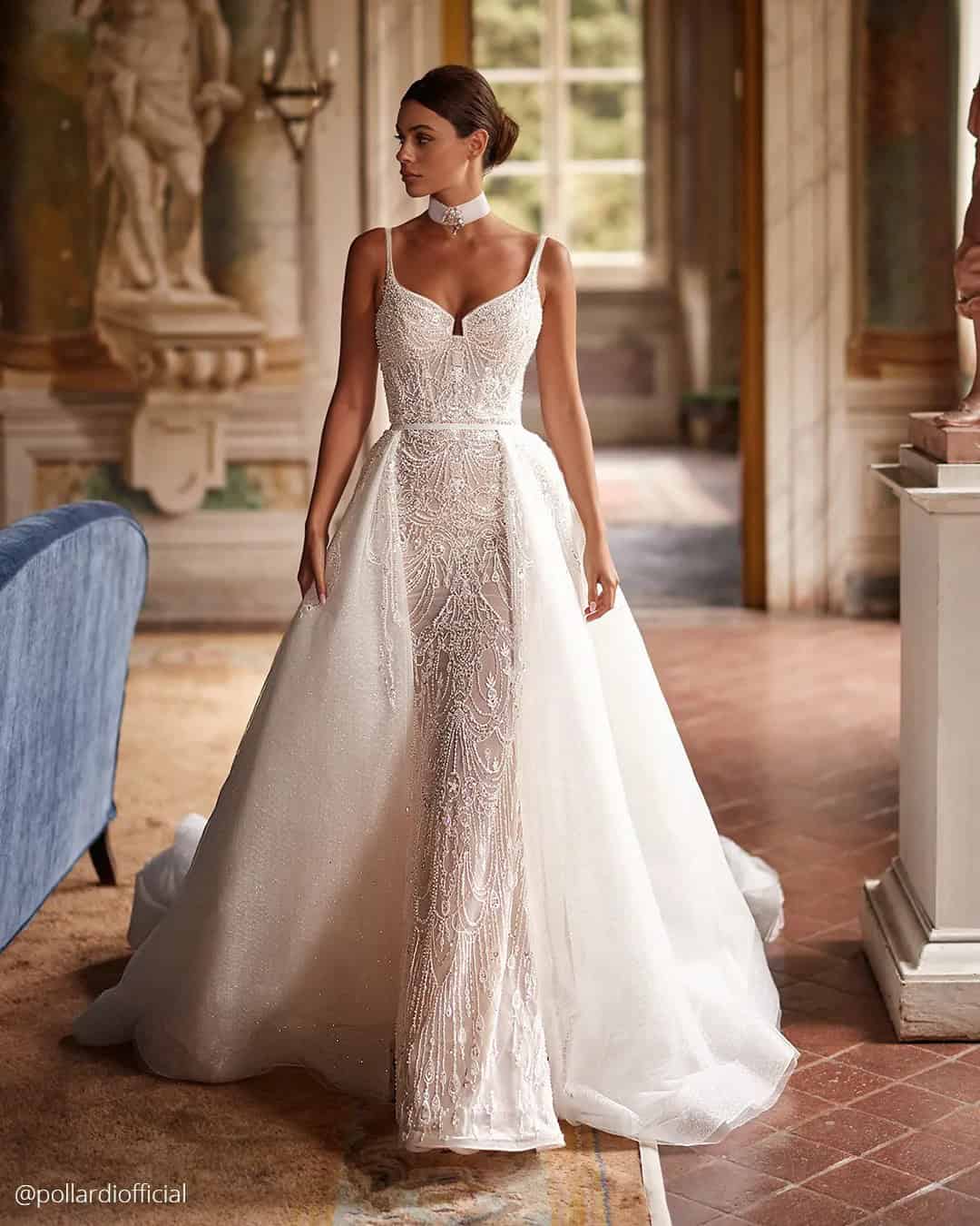 Wedding Dresses With Overskirt