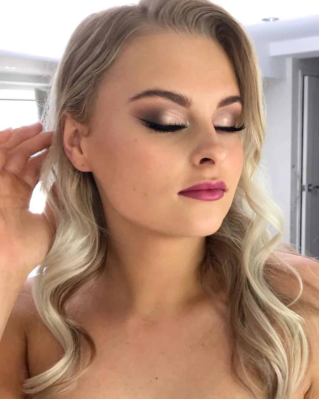 Rose Gold Romantic Wedding Makeup