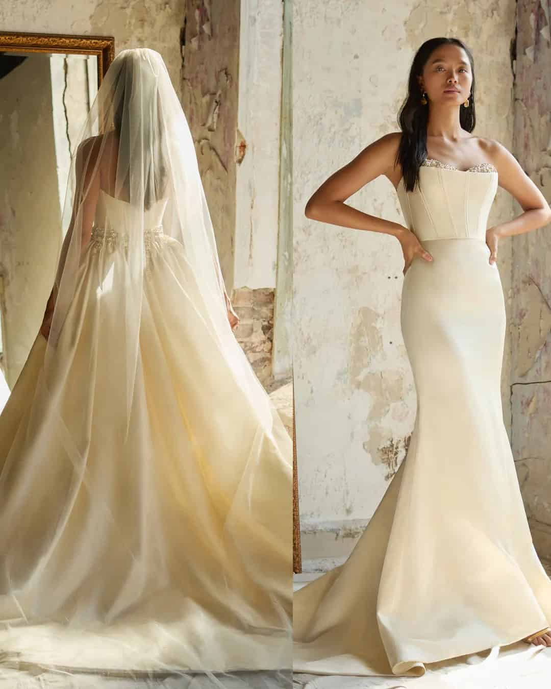 2 In 1 Wedding Dresses Mermaid To Ball Gown