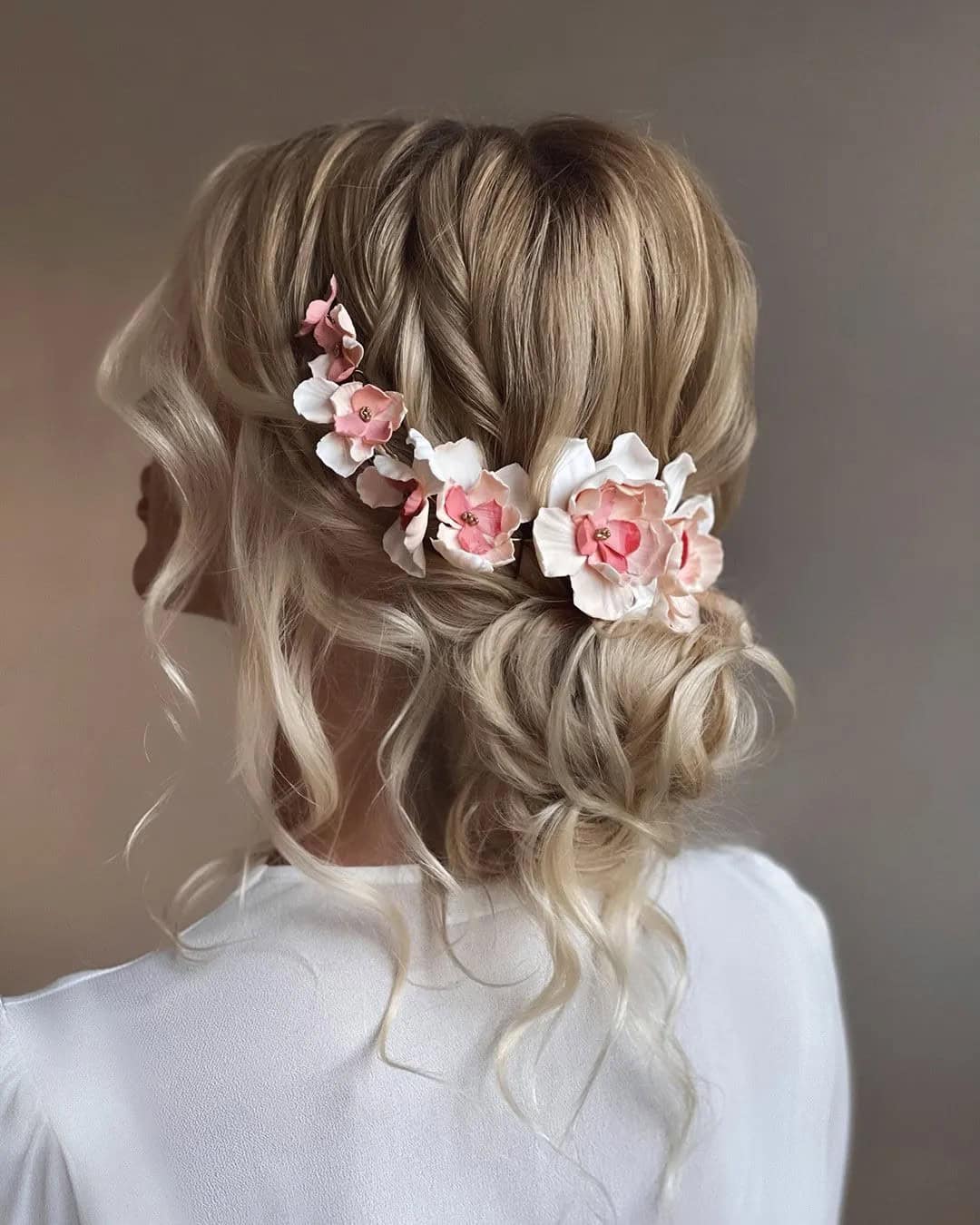 Messy Updos For Bohemian Brides