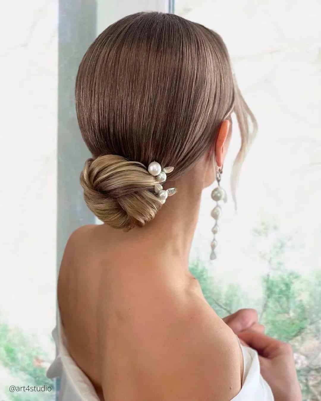 Wedding Hair Trends Smooth Bun