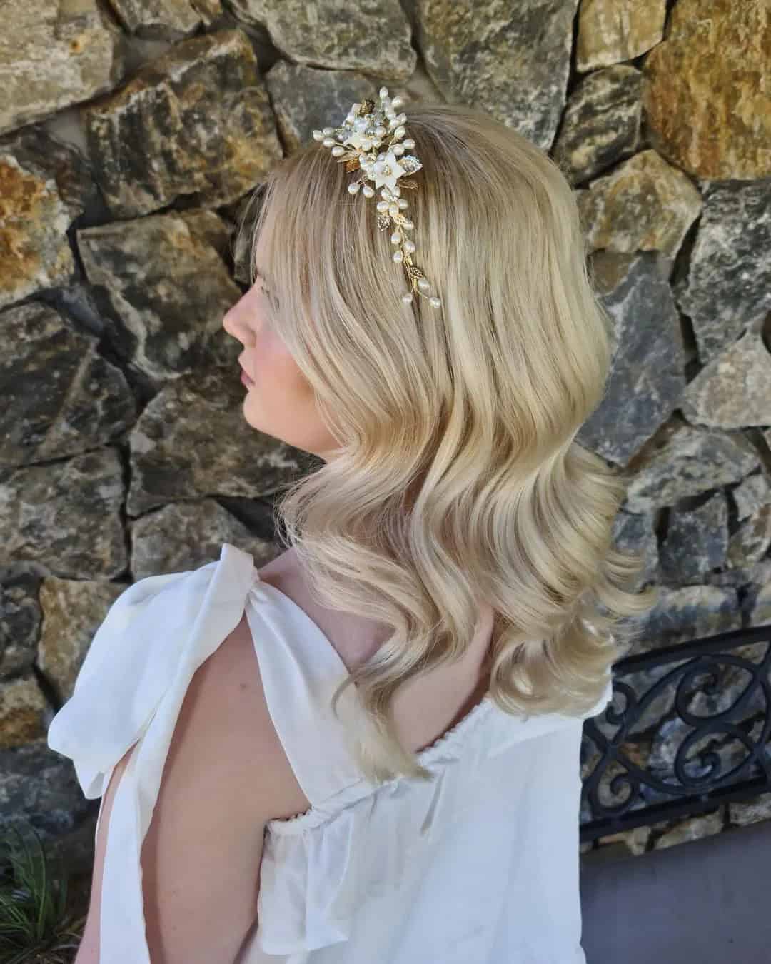 Wedding Hairstyles Down For Medium Length Hair