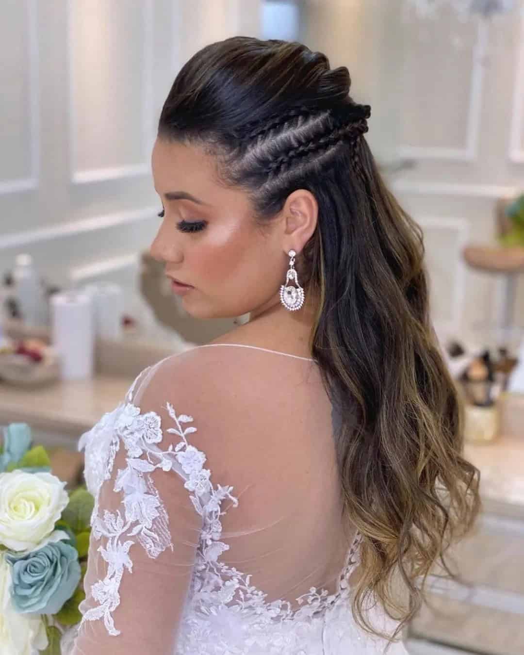 Swept-Back Braided Hairstyles