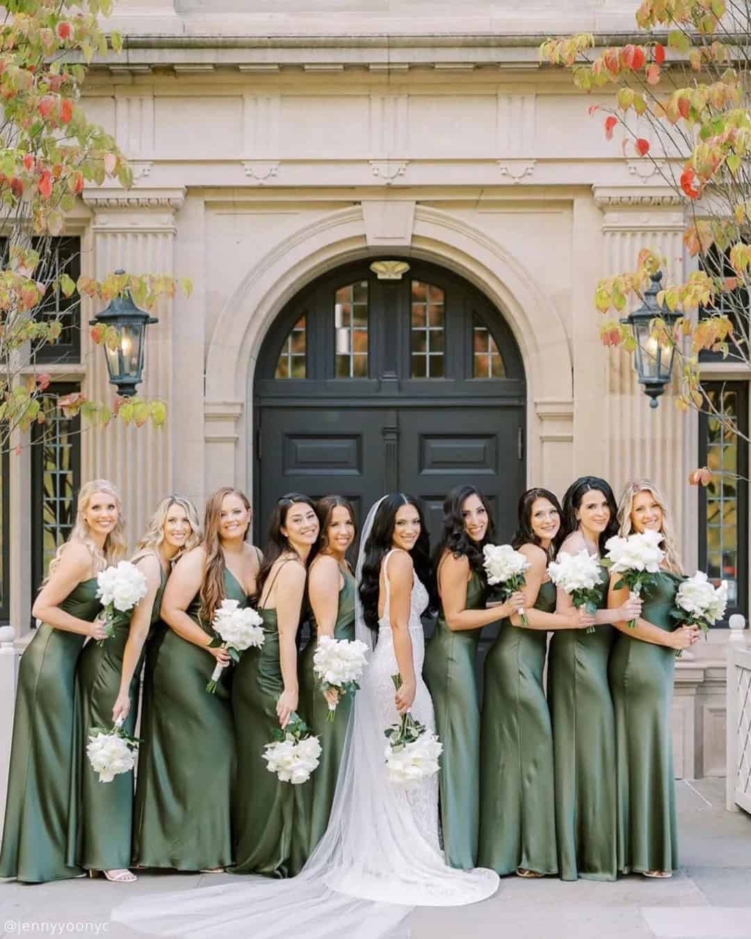 Dark Green Bridesmaid Dresses