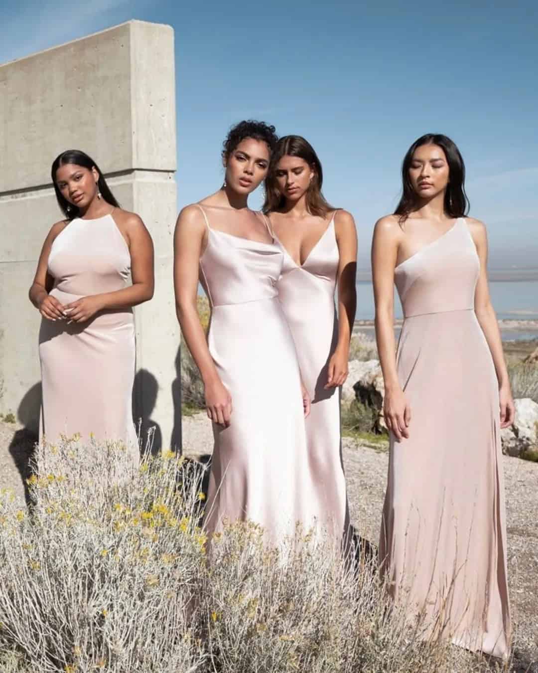 Blush Bridesmaid Dresses