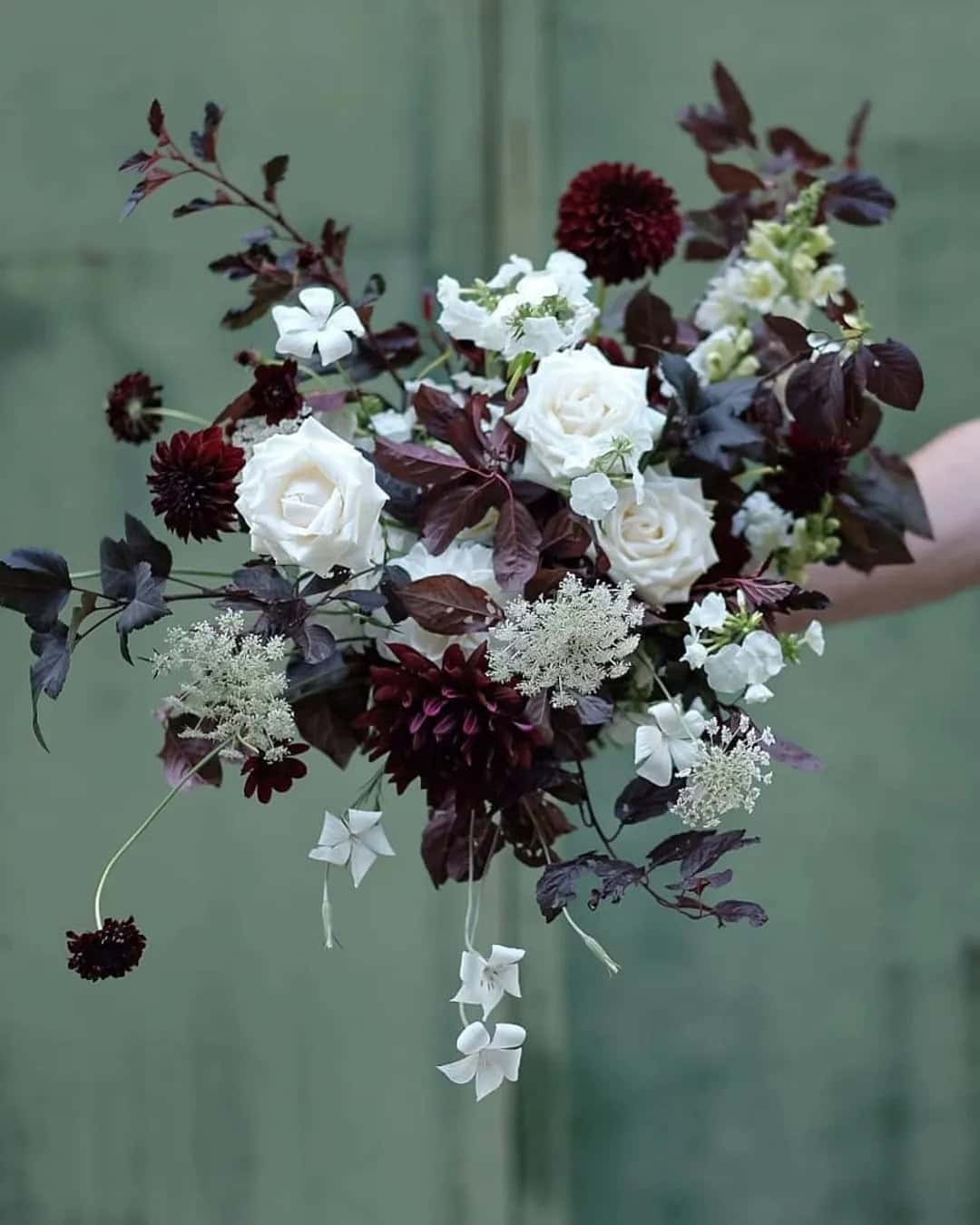 Asymmetrical Black Bouquets