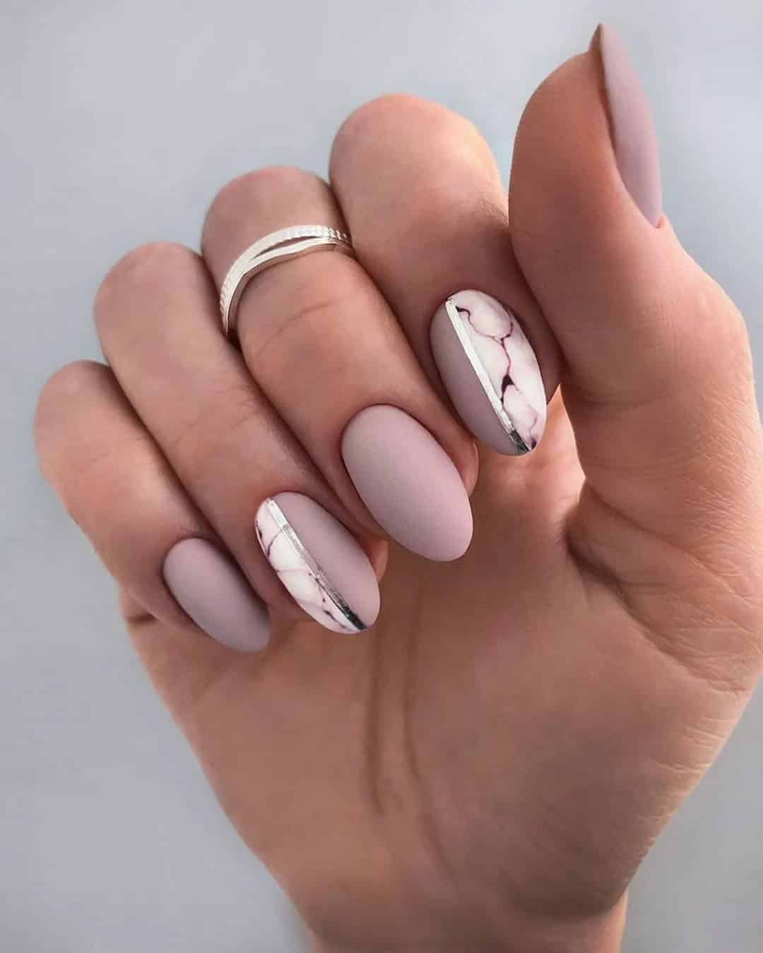 Pink and White Marble