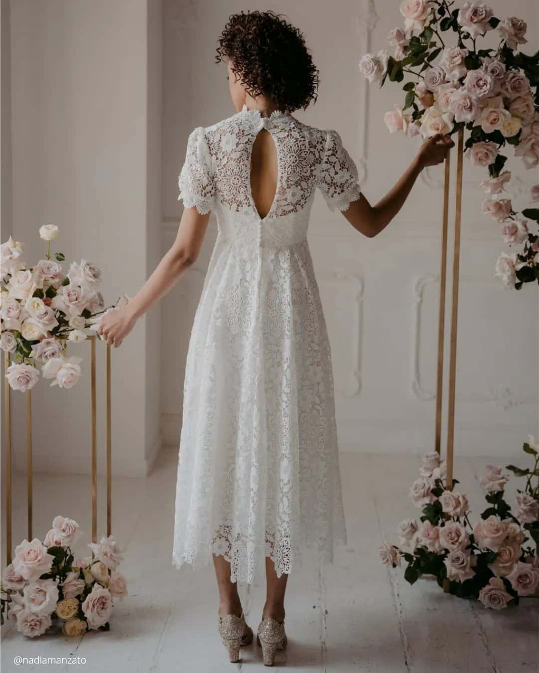 Casual Tea Length Bridal Gowns