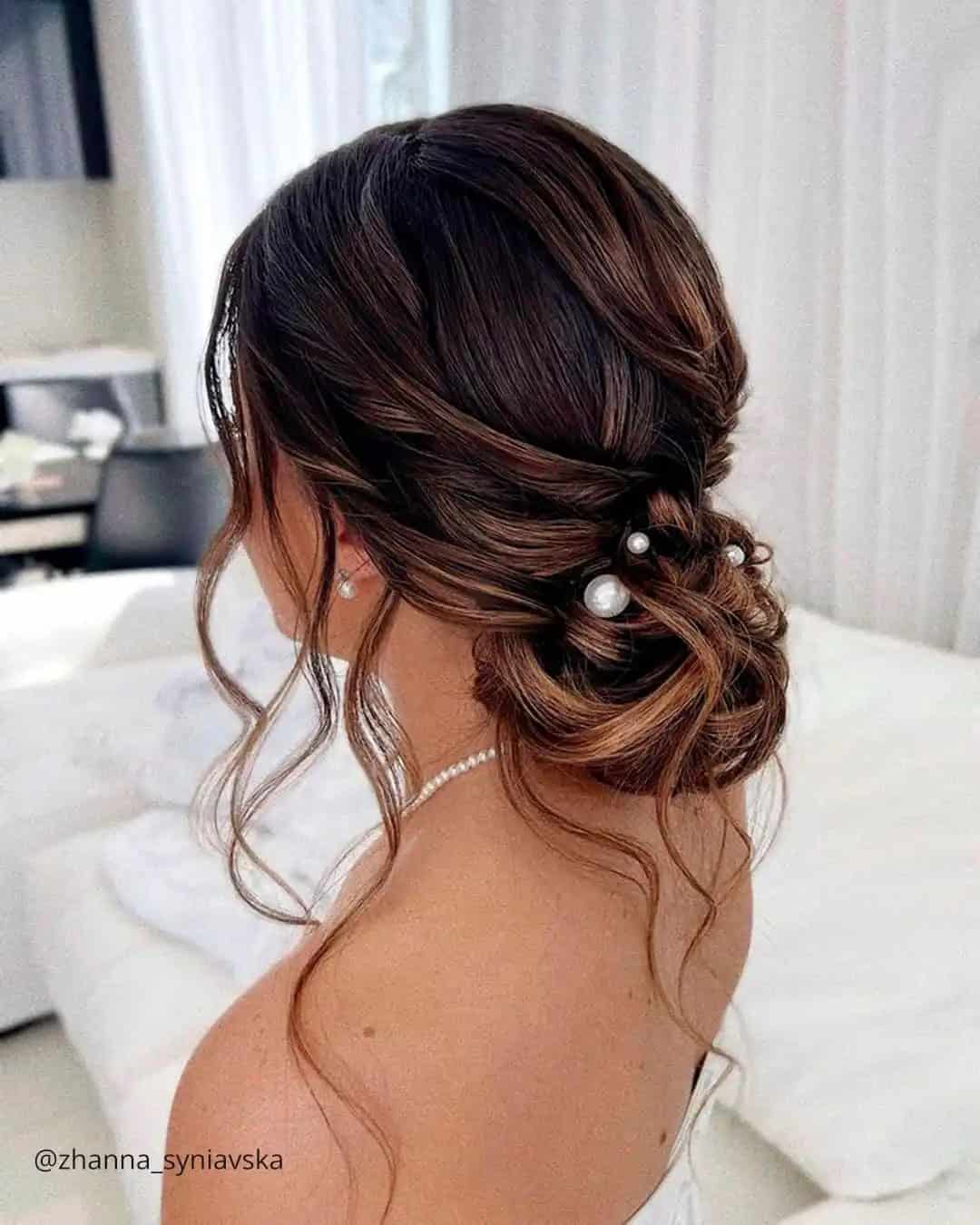 Curly Bun Hairstyles Wedding