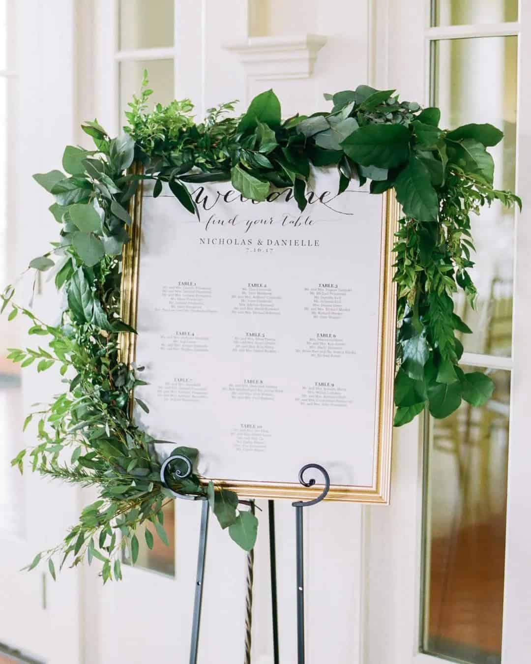 Rustic Greenery Wedding Décor For Signs