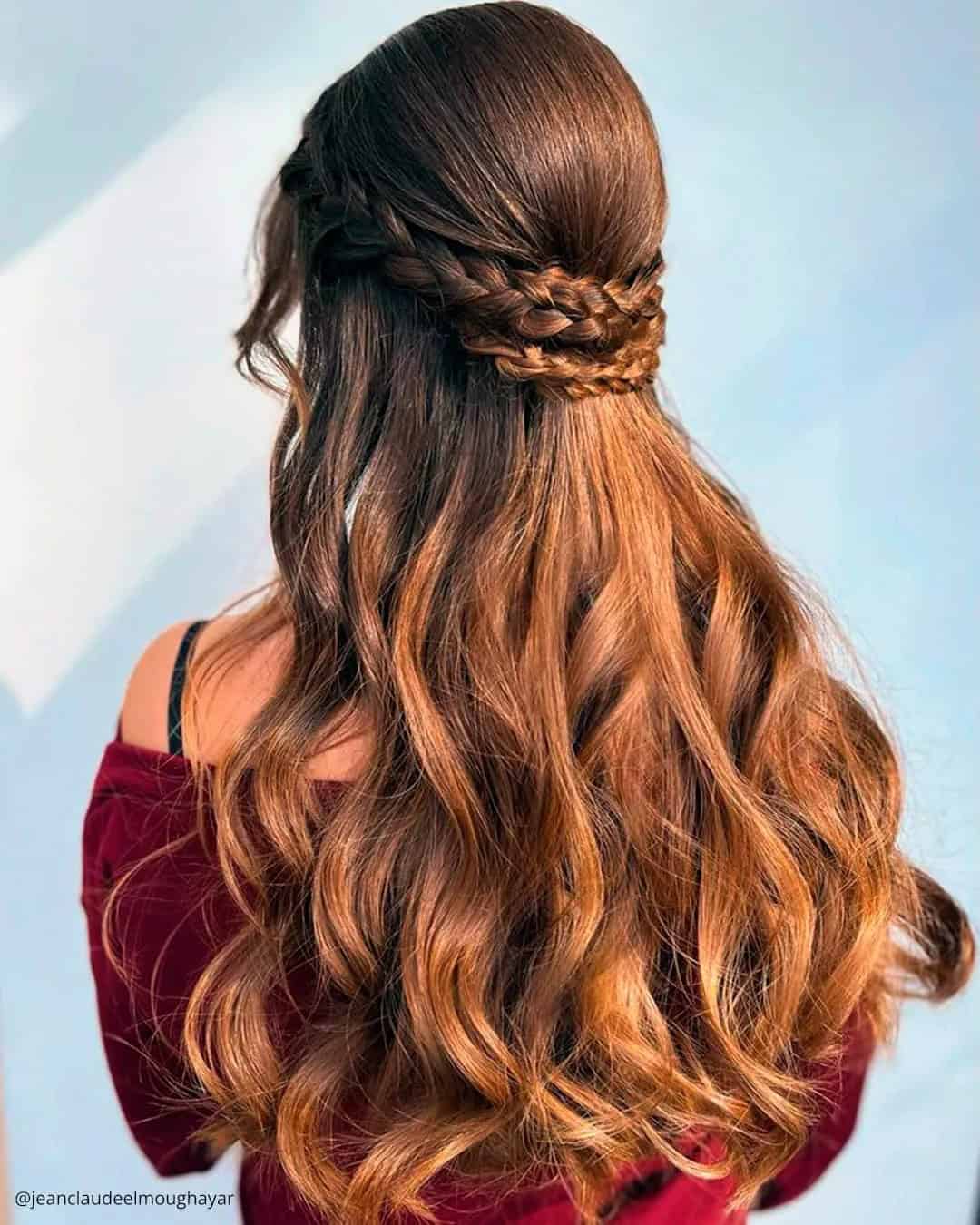 Half Up Half Down Braided Hair