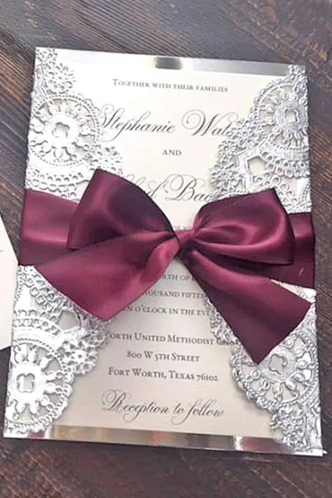 Elegant Winter Wedding Invitations