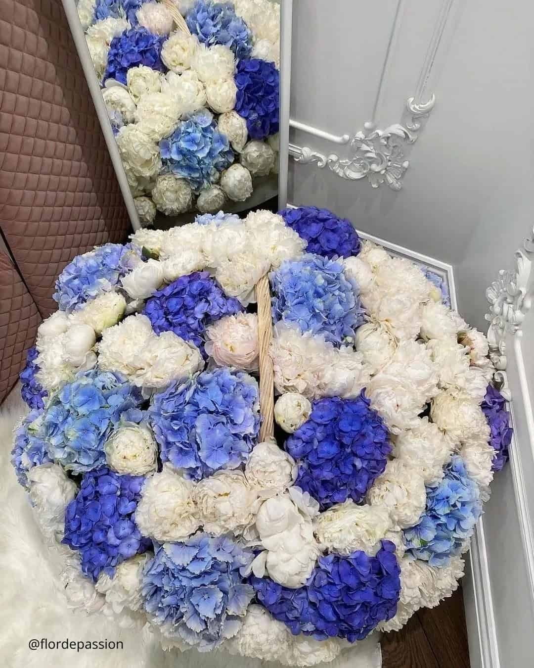 Blue And White Wedding Bouquets