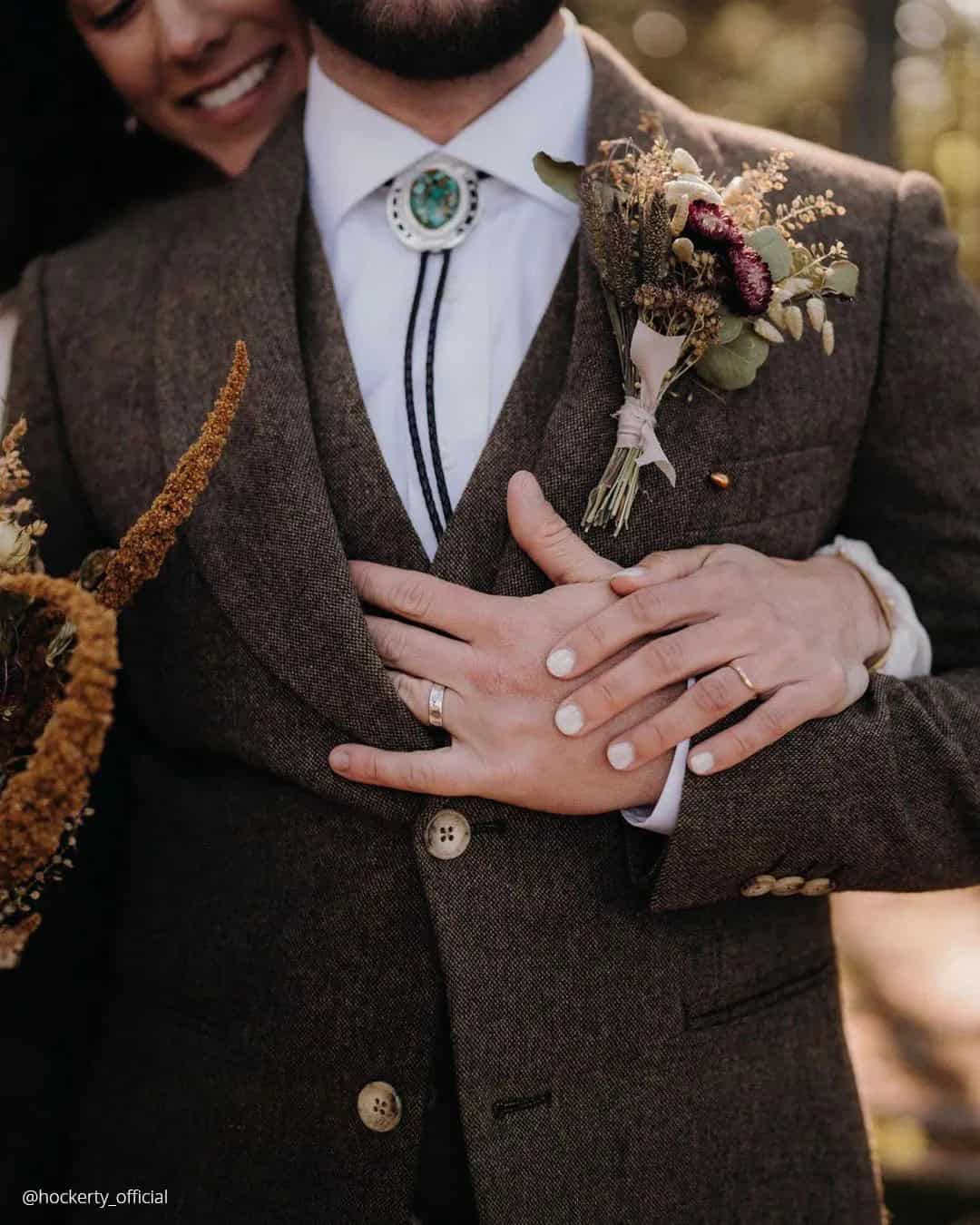 Textured Fabrics In Wedding Groom Suits