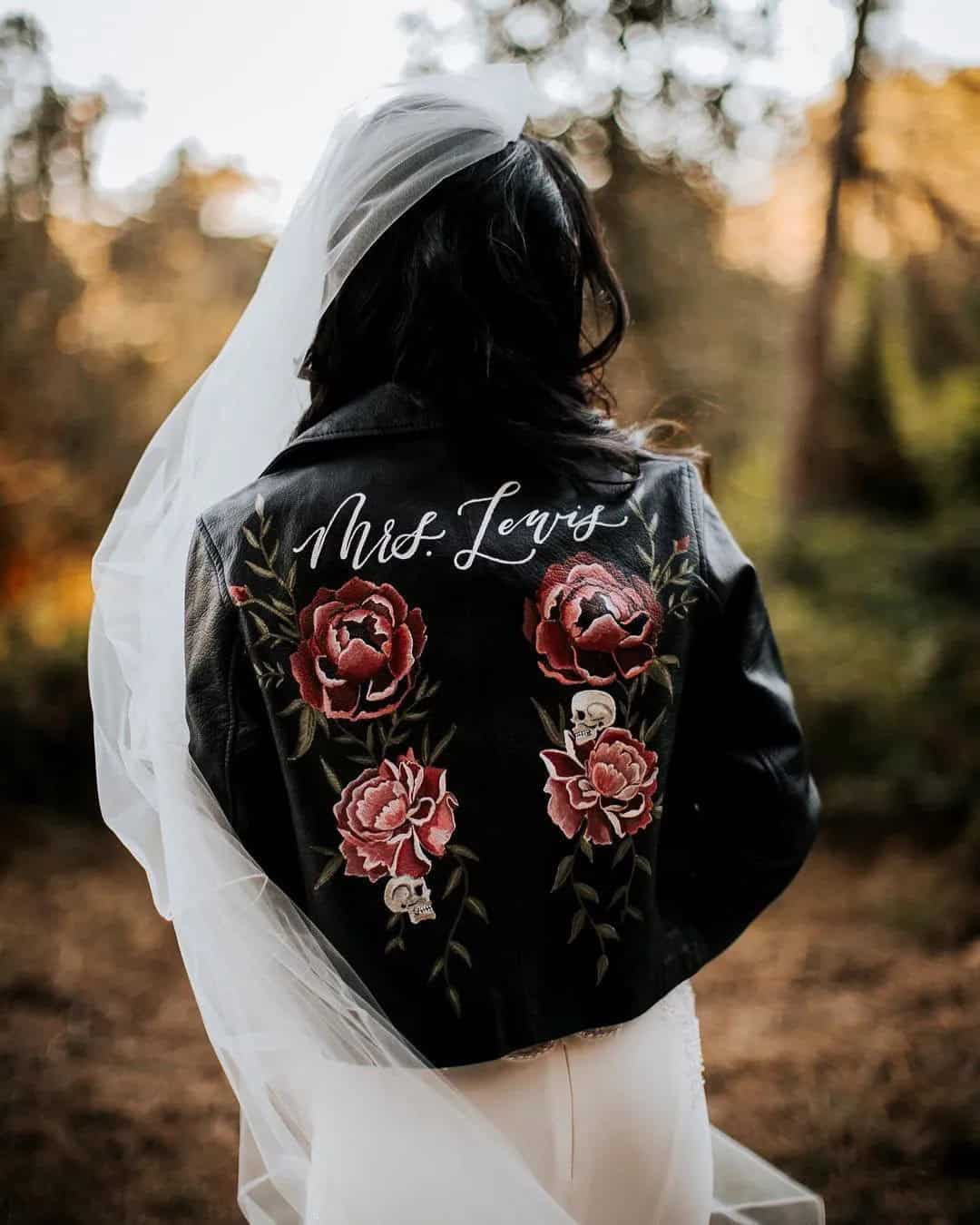 Black Bridal Jackets For Brides