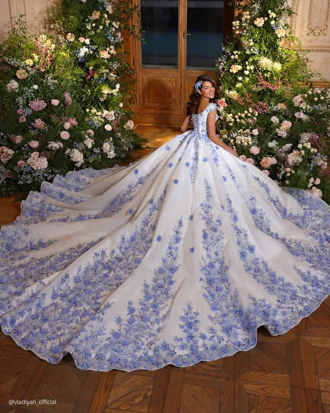 Floral Applique Wedding Dresses