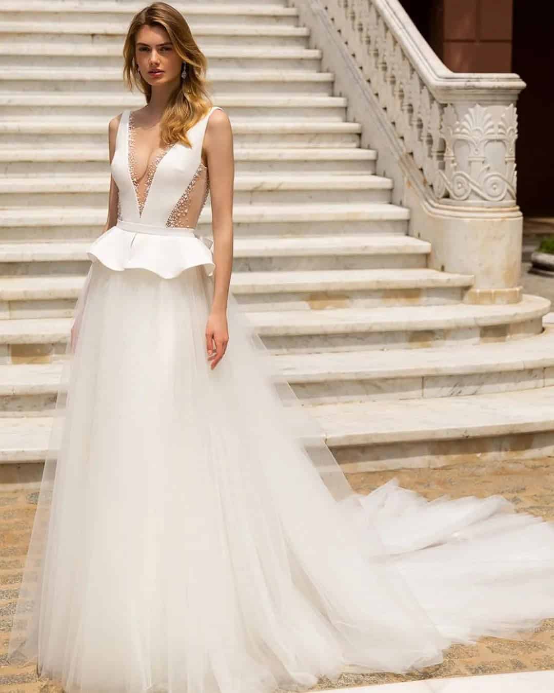 Graceful Simple Bridal Gowns