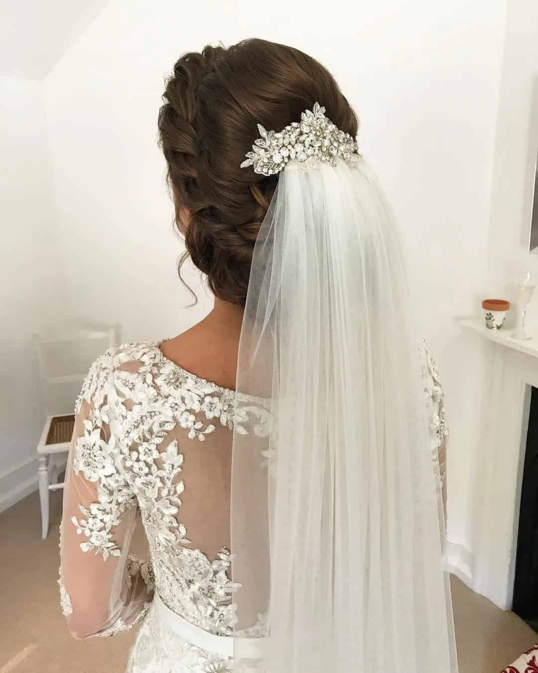 Wedding Hairstyles With Veil And Headpiece