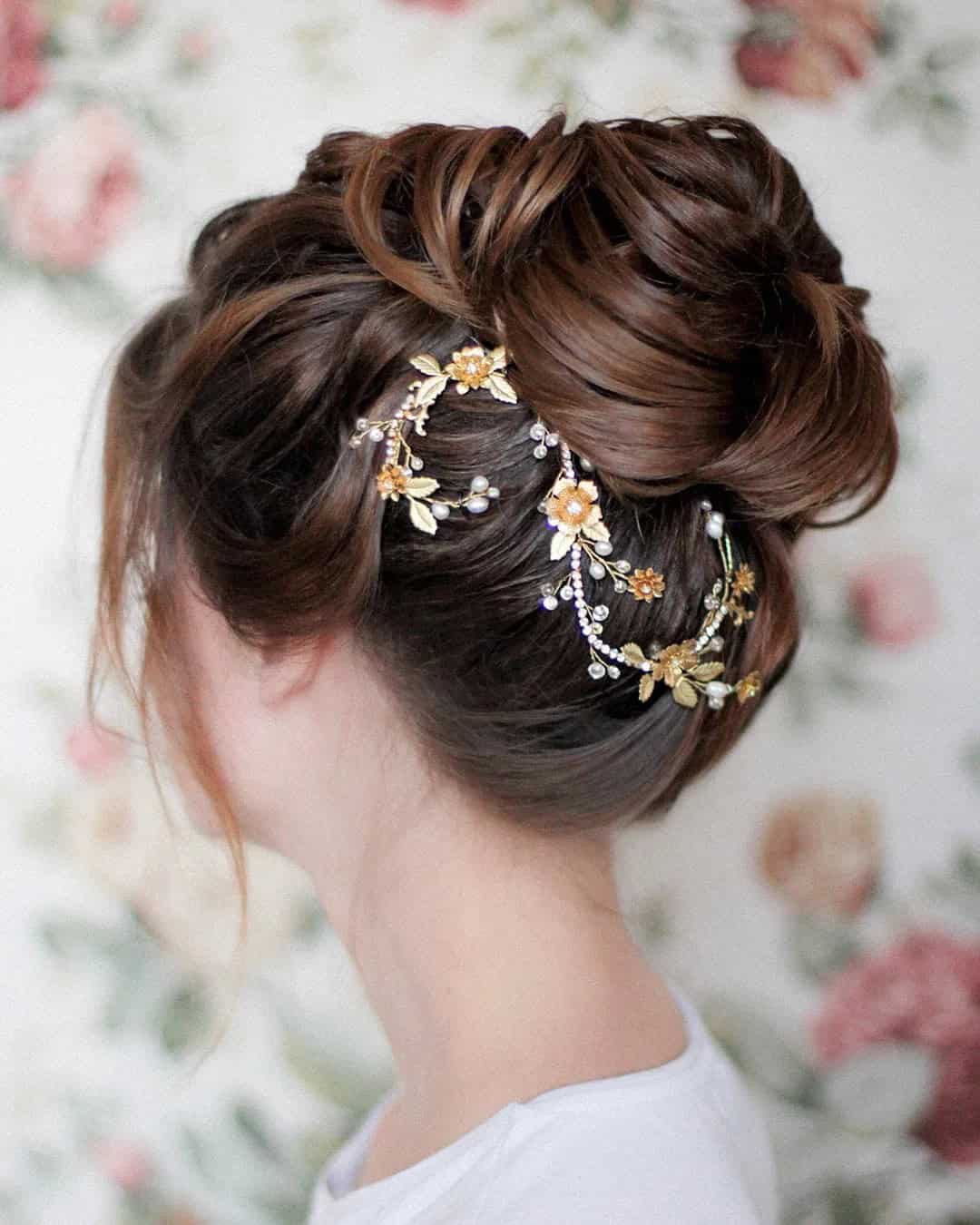 Gold Barrette for Wedding