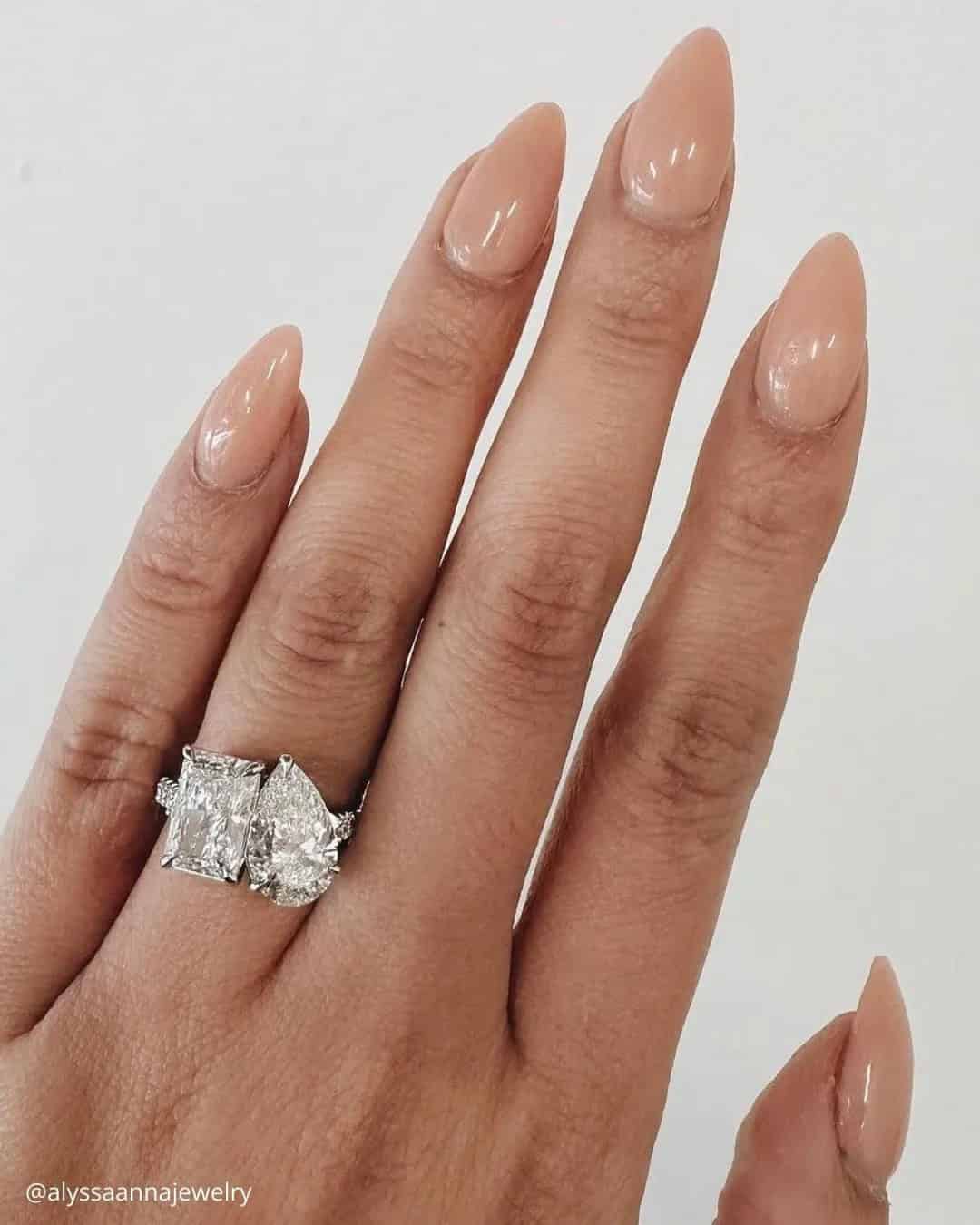 Toi et Moi Moissanite Ring