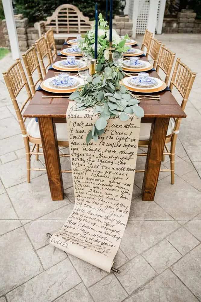 Calligraphy Wedding Decorations