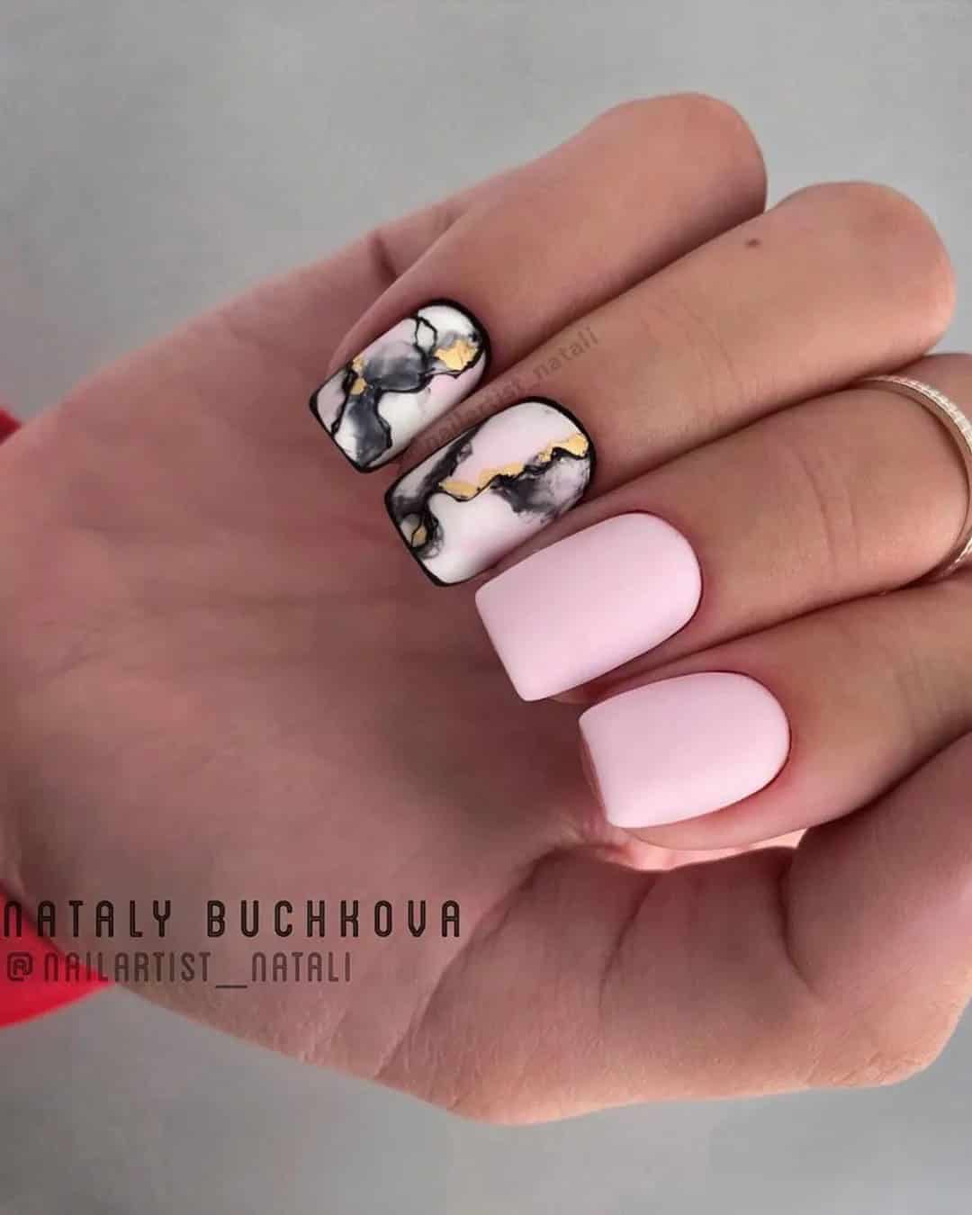 Square and Coffin Short Nails