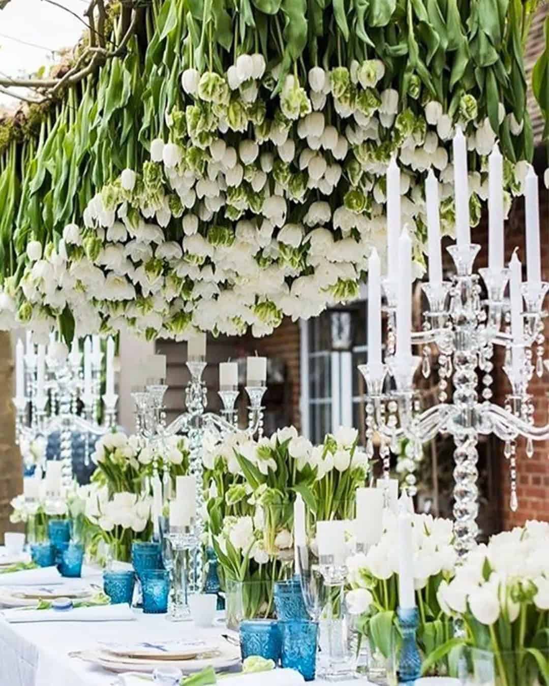 White Wedding Theme: Floral Accents