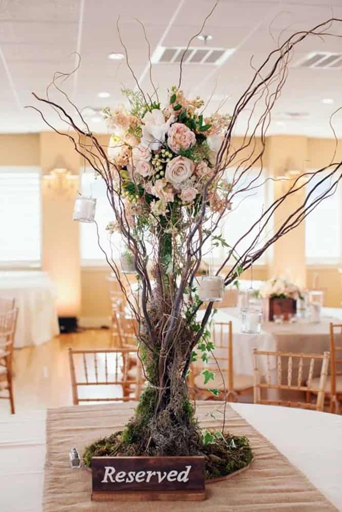 Centerpiece Ideas With Wooden Branches