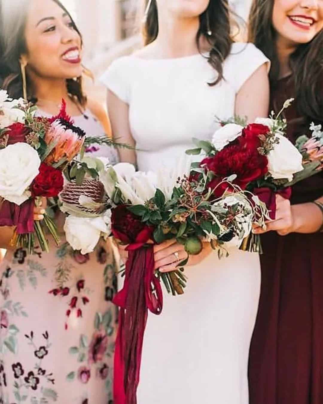 Burgundy And Ballerina Pink Combinations