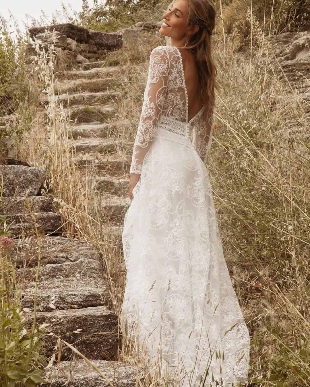 Bohemian Vintage Wedding Dresses