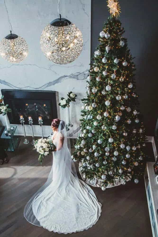 Christmas Tree Wedding Decor