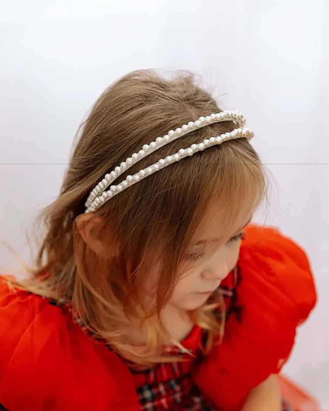 Flower Girl Hair Accessory Pearls