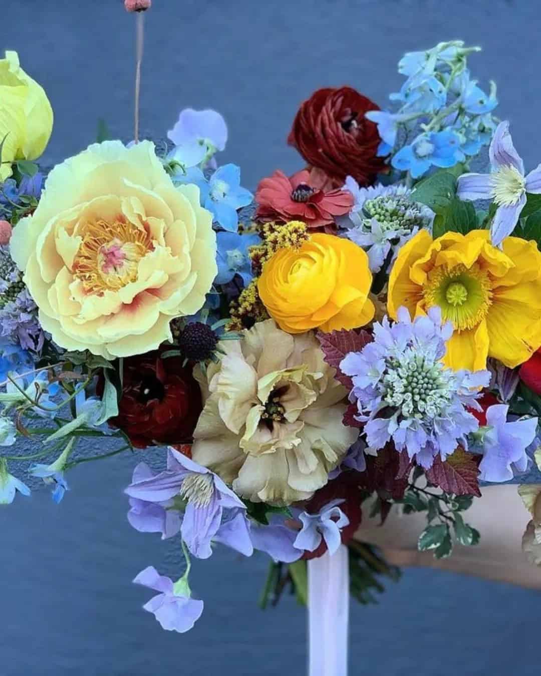 Gorgeous Blue Bridesmaid Wedding Bouquets