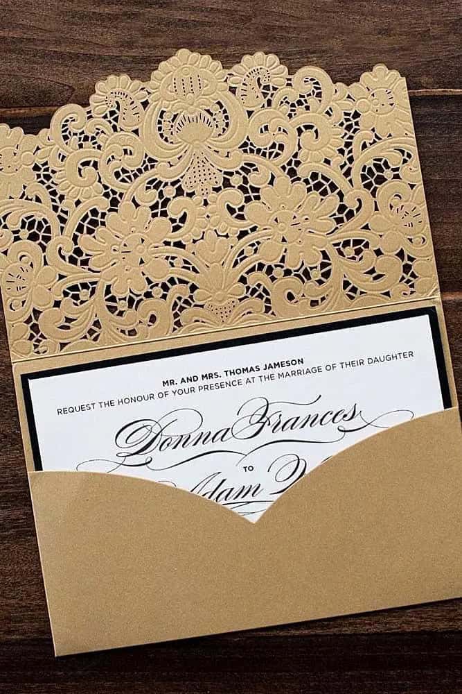 Old-Fashioned Wedding Invitations