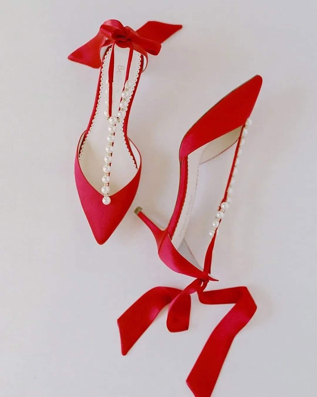 Low Heel Shoes In Red