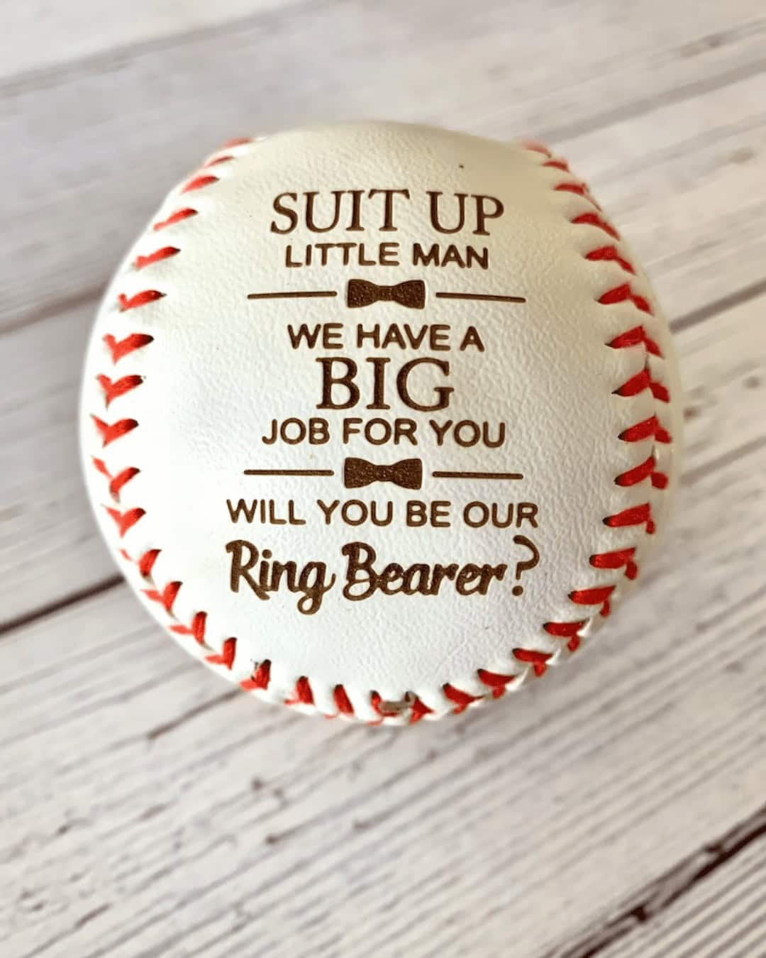 Ring Bearer Proposal Baseball Gift