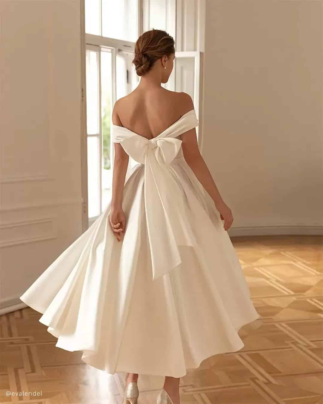 Eva Lendel Tea Length Wedding Dress