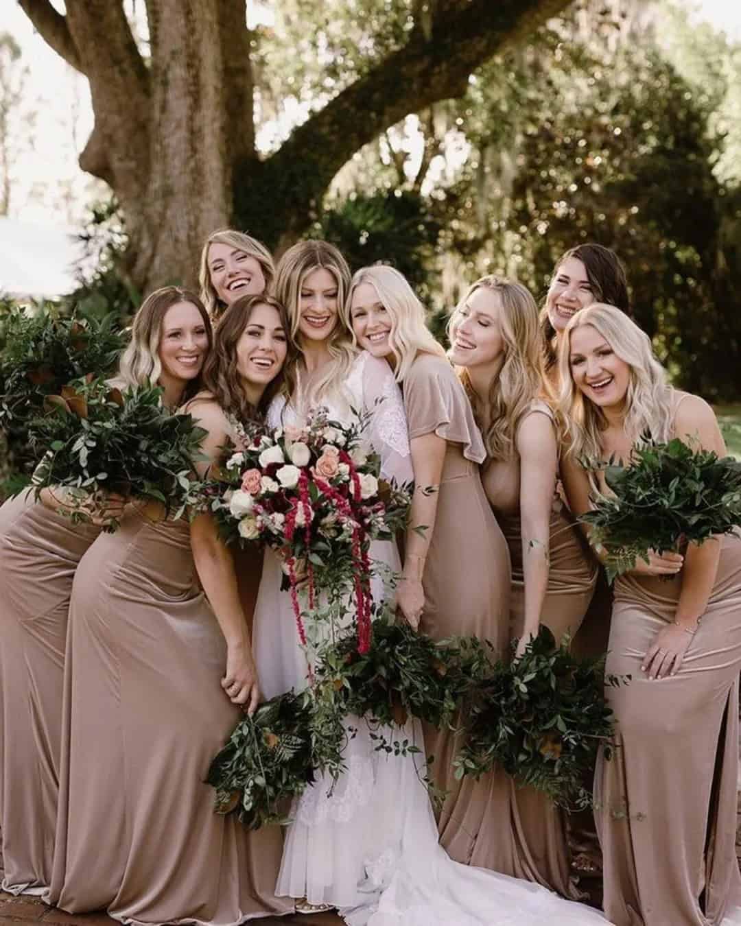 Rustic Bridesmaid Gowns