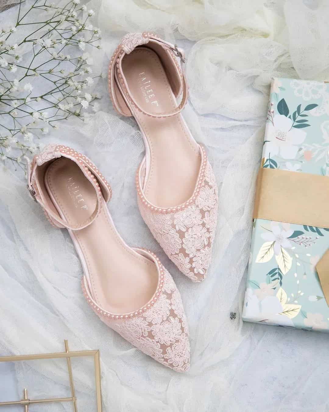 Lace Bridal Flats