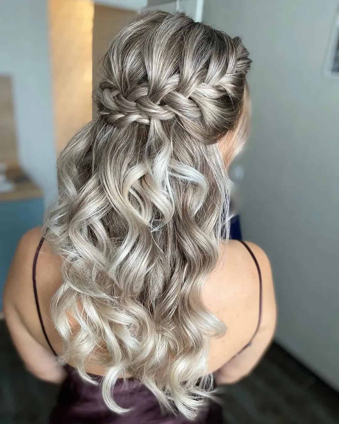 Wedding Waterfall Braids