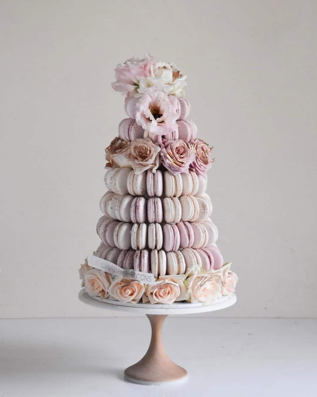 Macaron Tower Creative Wedding Cake