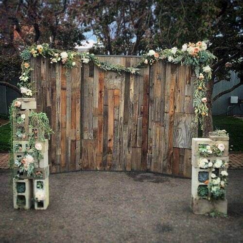 Rustic wooden backdrop