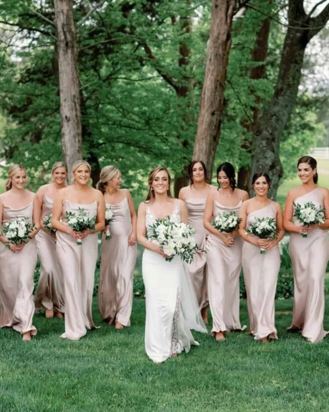 Rose Gold Looks For Bridesmaids