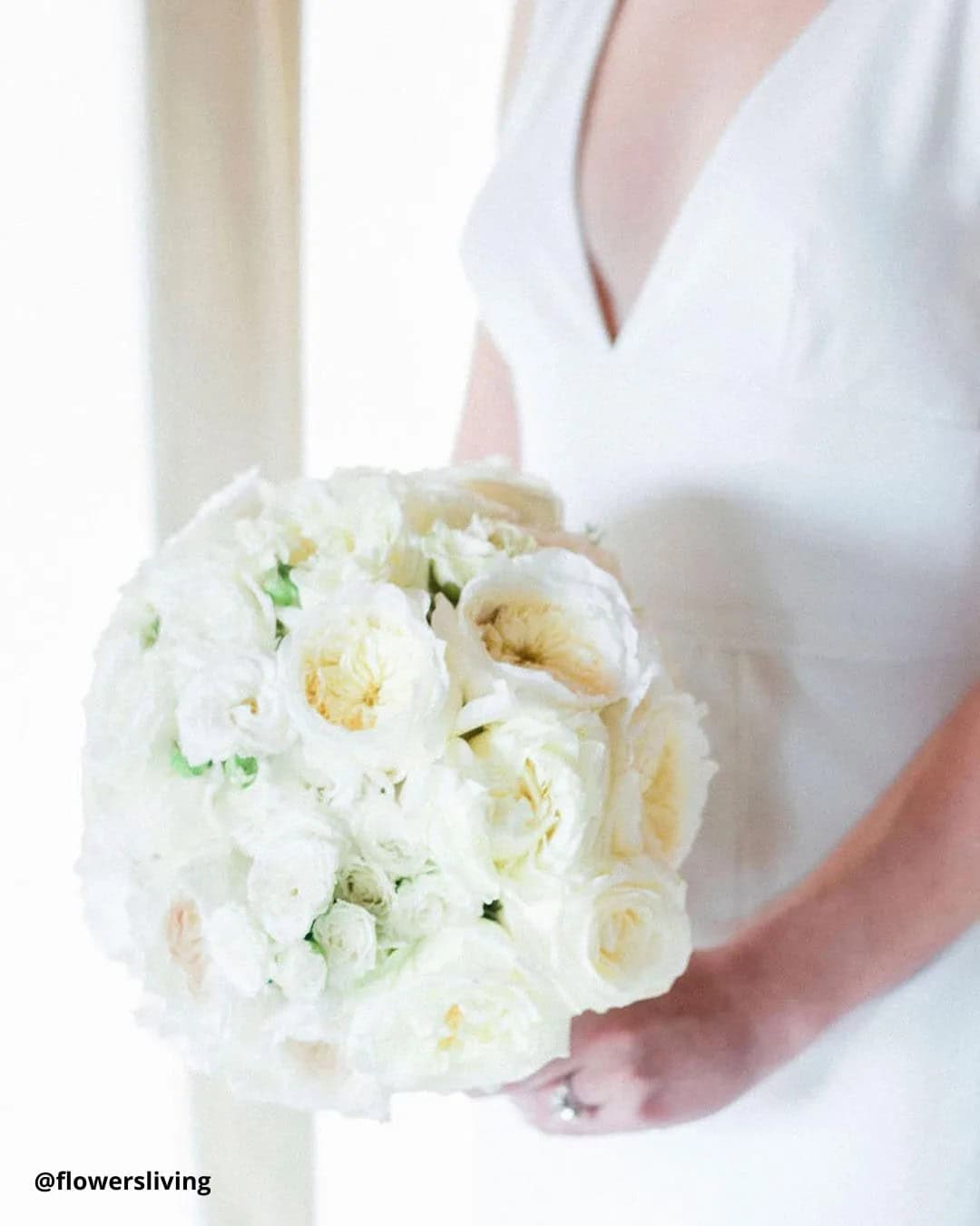 White Single Bloom Wedding Bouquets