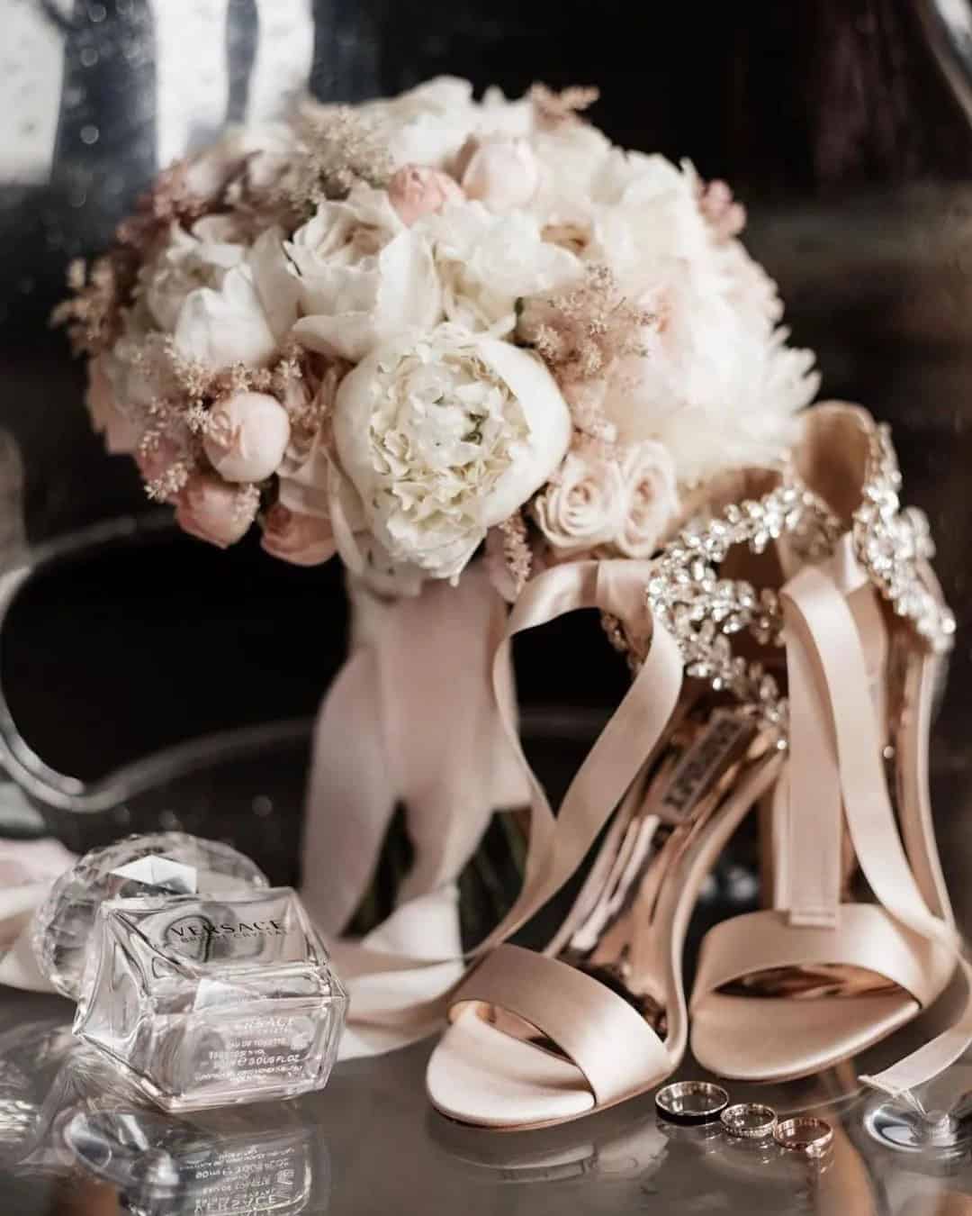 Sparkly Wedding Shoes in Blush