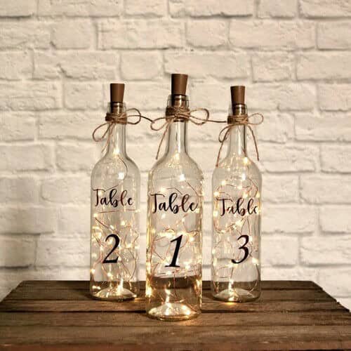 Fairy lights in your bottles